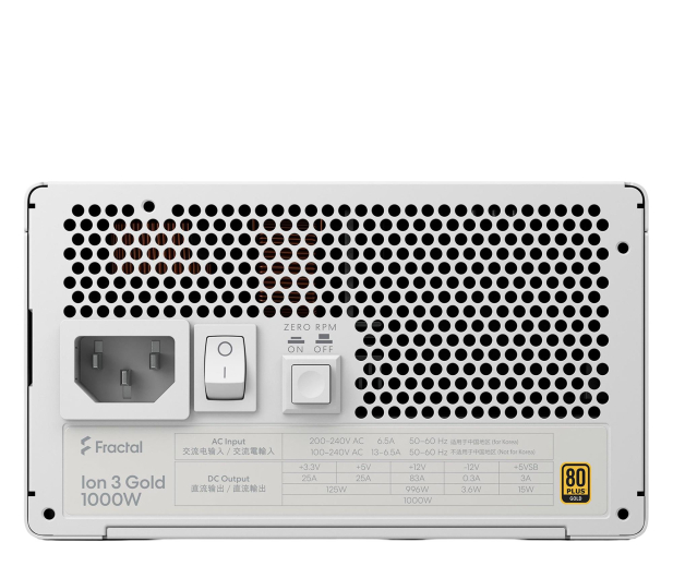 FRACTAL DESIGN Ion 3 Gold 1000W 80 Plus Gold FD-P-IA3G-101 - 1417872 - zdjęcie 4